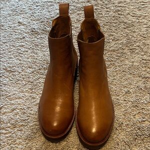 Kork-Ease Tan Leather Ankle Boots